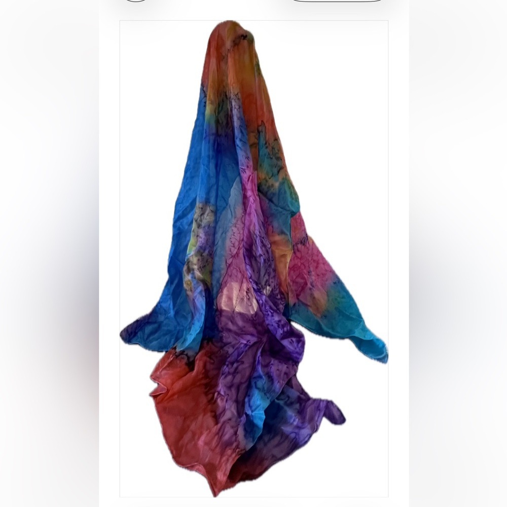 Scarf Tie-Dye Vibrant & Multicolor Lightweight